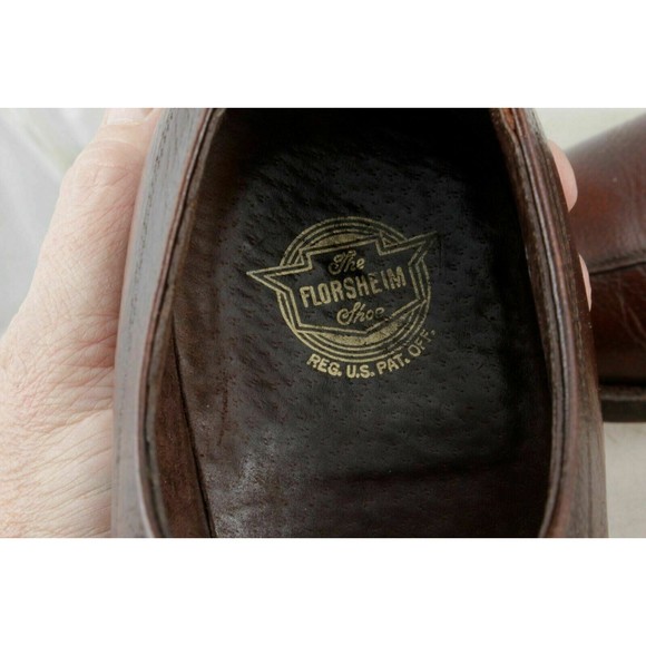 Florsheim Men\'s Shoes Size 9.5 Medium Brown Derby With Shoe Trees main image 6